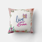 "夢の大きい、よく眠る：究極の夢を生きる クッション (裏面)