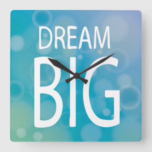 夢の大きい スクエア壁時計