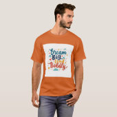 夢の大きい、大胆にリード：エンパワメント鮮やか Tシャツ (正面フル)