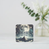 "夢の大きい、失敗する勇気"ステッカー スクエア名刺 (スタンド正面)