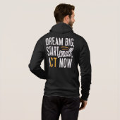 夢の大きい、小さな開始、今すぐ行動 パーカ (裏面フル)