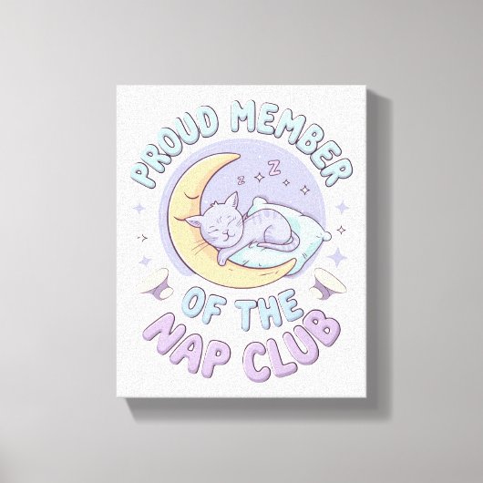 夢の大きい、昼寝よく – 究極の居心地の良さ キャンバスプリント (正面)