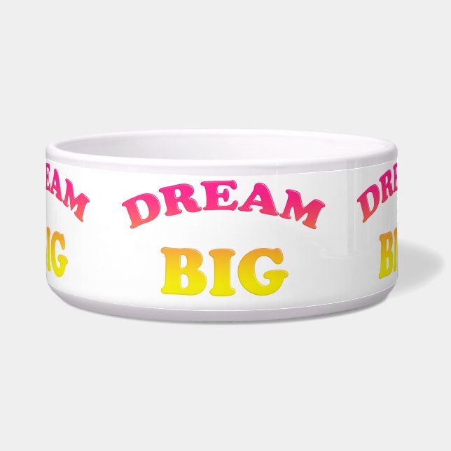 夢の大きい。 装飾的な勾配のテキスト ボウル (正面)