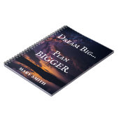 夢の大きい、計画を大きく – 夜空カスタマイズ可能 ノートブック (左側)