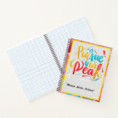 "夢の大きい、高く登る" ノートブック (内部)