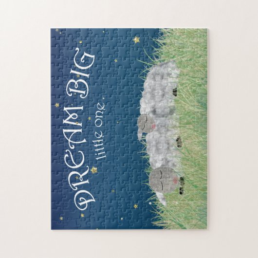 夢の大きく小さい1つのかわいい子供部屋の芸術 ジグソーパズル (縦)