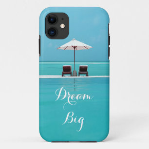 夢の大きく美しい青の空およびビーチパターン iPhone 11 ケース