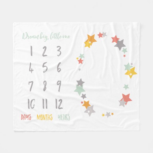 夢の大きく、小さい1つ フリースブランケット (正面(横))