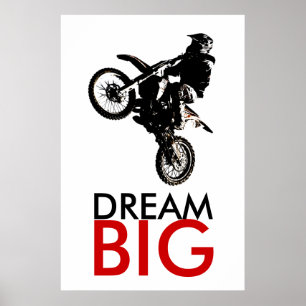 夢の大きなバイクのスポーツの成やる気を起こさせる功 ポスター