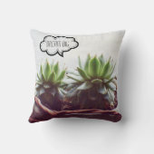 夢の大きなフレーズ多肉性エオニウム クッション (裏面)