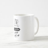 夢の大きな仕事懸命は新しい事を試与えする コーヒーマグカップ (正面右)