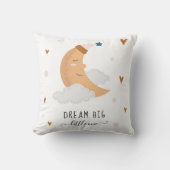 夢の大きな小さな一パーソナライズされた名クッション クッション (正面)