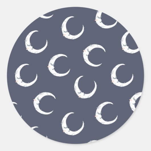 夢の大きな小さな上に夢の大きな嘘の赤ちゃんシャワーパーティー ラウンドシール (正面)