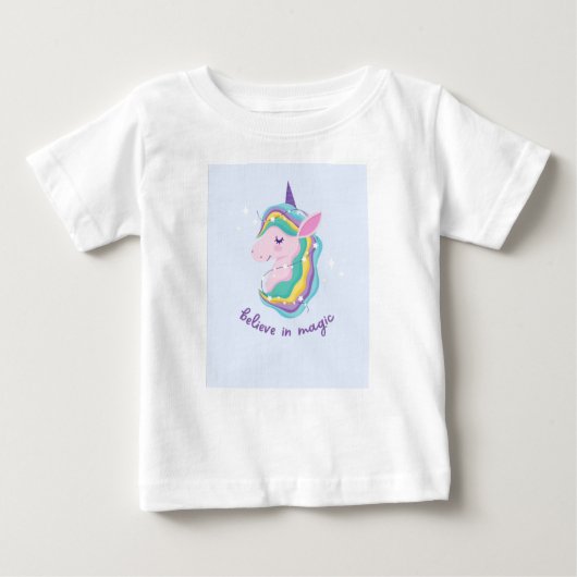 「夢の大きな小さな星」 ベビーTシャツ (正面)