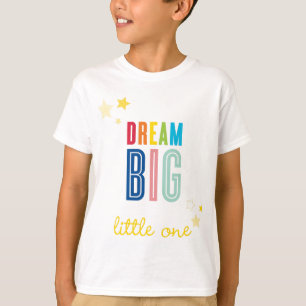 夢の大きな小さな1つのクールタイポグラフィ明るい色 Tシャツ
