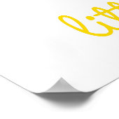 夢の大きな小さな1つのタイポグラフィ明るい色 ポスター (角)