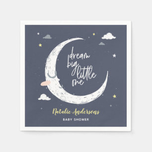 夢の大きな小さな1つの赤ちゃんシャワーパーティー スタンダードカクテルナプキン