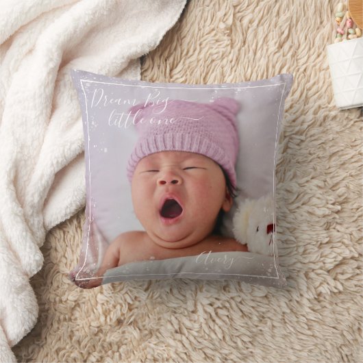 夢の大きな小さな1のペルソナライズ クッション (ブランケット)