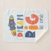 夢の大きな小さな1ロケット シェルパブランケット (正面(横))