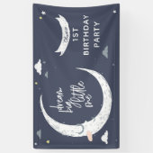 夢の大きな小さな1日1日の誕生日パーティー 横断幕 (縦)