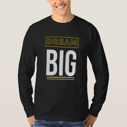 夢の大きな感動的スローガン Tシャツ (正面)