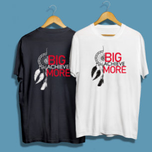 夢の大きな目標のインスパイア引用文グラフィック Tシャツ