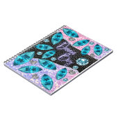 夢の大きな色の宝石ファンシースタイル ノートブック (左側)