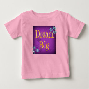 夢の大きな花蝶キッズチャイルド ベビーTシャツ