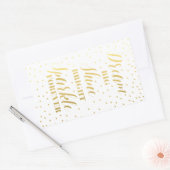 夢の大きな輝きは永遠に輝く 長方形シール (封筒)