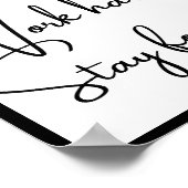 夢の大きな、仕事の懸命、集中して滞在 ポスター (角)