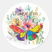 夢の大き感動的さとやる気を起こさせる ラウンドシール (正面)