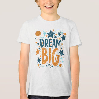 夢の大き感動的な子供のTシャツ(星あり) トライブレンドTシャツ