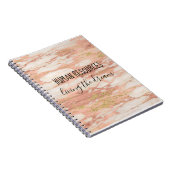 . .夢の大理石を生きる人材 ノートブック (右側)