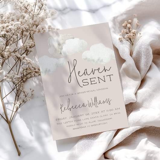 夢の天国がジェンダー男女兼用リビールを送信 招待状