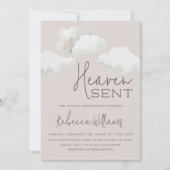 夢の天国がジェンダー男女兼用リビールを送信 招待状 (正面)