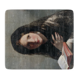 夢の失った中の読若い女性 カッティングボード