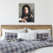 夢の失った中の読若い女性 キャンバスプリント (インサイチュ (寝室))