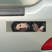 夢の失った中の読若い女性 バンパーステッカー (車上)