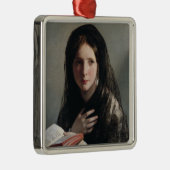 夢の失った中の読若い女性 メタルオーナメント (右)