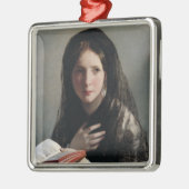 夢の失った中の読若い女性 メタルオーナメント (左)