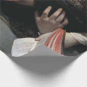 夢の失った中の読若い女性 ラッピングペーパー (角)