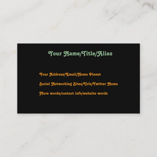 夢の女性 名刺 (正面)