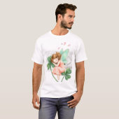 夢の妖精と四つ葉のクローバーの魔法のダンス Tシャツ (正面フル)