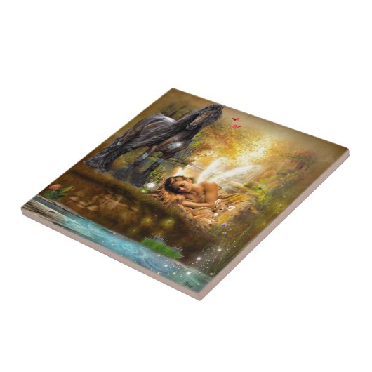 夢の妖精に眠る タイル (側面)