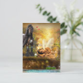 夢の妖精に眠る ポストカード (スタンド正面)