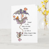 夢の子猫カード カード (黄色い花)