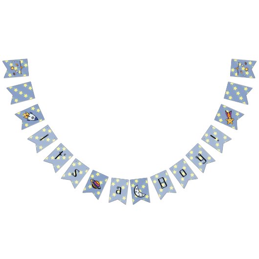 夢の宇宙モバイルバンティングバナー バンティングフラッグ (全)