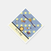 夢の宇宙モバイル赤ちゃんシャワーナプキンス スタンダードカクテルナプキン (角)