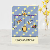 夢の宇宙携帯グリーティングカード カード (黄色い花)