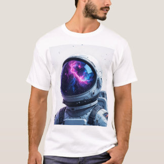 夢の宇宙飛行士 – ミニマル宇宙Tシャツデシ Tシャツ